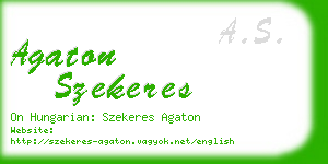 agaton szekeres business card